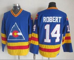 Avalanche #14 Rene Robert Blue CCM Throwback Stitched NHL Jersey