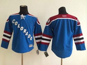 Avalanche Blank Blue Stitched Youth NHL Jersey