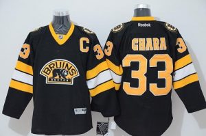 Bruins #33 Chara Stitched Black Third NHL Jersey