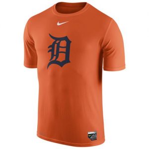 Detroit Tigers Nike Authentic Collection Legend Logo 1.5 Performance T-Shirt Orange