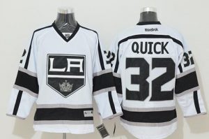 Kings #32 Jonathan Quick White Road Stitched NHL Jersey