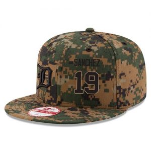 Men's Detroit Tigers #19 Anibal Sanchez Stitched New Era Digital Camo Memorial Day 9FIFTY Snapback Adjustable Hat