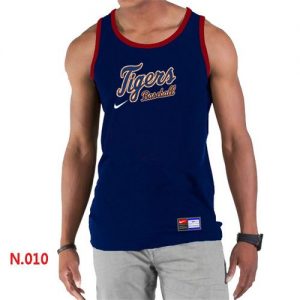 Men's Nike Detroit Tigers Home Practice Tank Top Blue