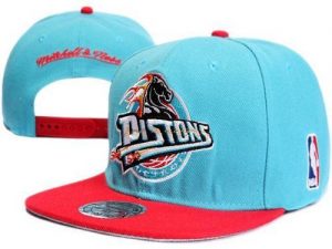 Mitchell and Ness NBA Detroit Pistons Stitched Snapback Hats 008