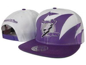 Mitchell and Ness NHL Tampa Bay Lightning Stitched Snapback Hats 010