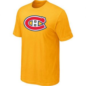 Montreal Canadiens Big & Tall Logo Yellow NHL T-Shirts