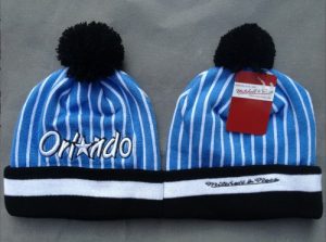 NBA Orlando Magic Mitchell and Ness Logo Stitched Knit Beanies 004