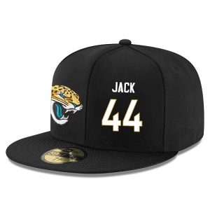 NFL Jacksonville Jaguars #44 Myles Jack Snapback Adjustable Stitched Player Hat - Black White