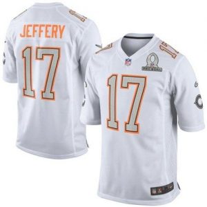 Nike Bears #17 Alshon Jeffery White Pro Bowl Men's Stitched NFL Elite Team Rice Jersey