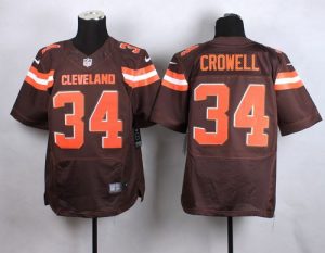 Nike Browns #34 Isaiah Crowell Brown Team Color Men's Stitched NFL New Elite Jersey