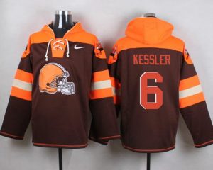 Nike Browns #6 Cody Kessler Brown Player Pullover NFL Hoodie