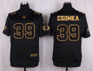 Nike Dolphins #39 Larry Csonkas Black Men's Stitched NFL Elite Pro Line Gold Collection Jersey