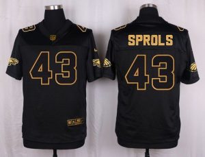 Nike Eagles #43 Darren Sproles Black Men's Stitched NFL Elite Pro Line Gold Collection Jersey