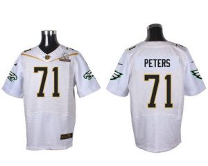 Nike Eagles #71 Jason Peters White 2016 Pro Bowl Men's Stitched NFL Elite Jersey