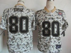 Nike Giants #80 Victor Cruz Camo Men's Embroidered NFL Elite USMC Jersey