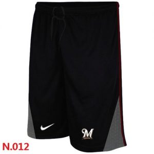 Nike MLB Milwaukee Brewers Performance Training Shorts Black