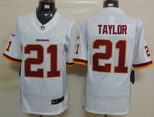 Nike Redskins #21 Sean Taylor White Men's Embroidered NFL Limited Jersey