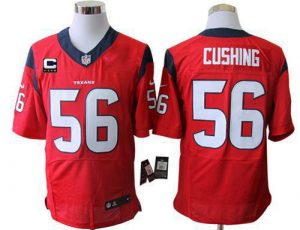 Nike Texans #56 Brian Cushing Red Alternate With C Patch Men's Embroidered NFL Elite Jersey