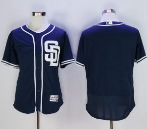 Padres Blank Navy Blue Flexbase Authentic Collection Stitched MLB Jersey