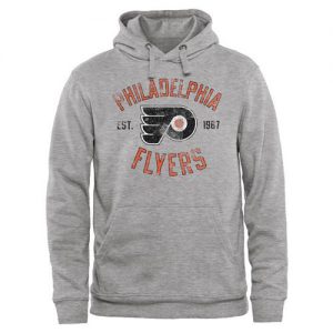 Philadelphia Flyers Heritage Pullover Hoodie Ash