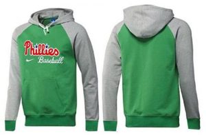 Philadelphia Phillies Pullover Hoodie Green & Grey