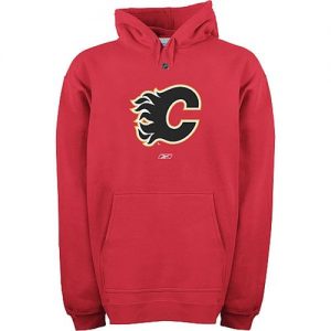 Reebok Calgary Flames Primary Logo Hooded Sweatshirt