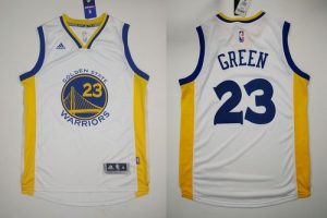 Revolution 30 Warriors #23 Draymond Green White Stitched NBA Jersey