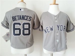 Toddler Yankees #68 Dellin Betances Grey Cool Base Stitched MLB Jersey