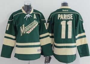 Wild #11 Zach Parise Green Stitched Youth NHL Jersey