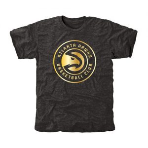 Atlanta Hawks Gold Collection Tri-Blend T-Shirt Black