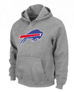 Buffalo Bills Logo Pullover Hoodie Grey