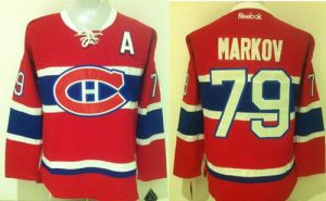 Canadiens #79 Andrei Markov Red New CH Stitched NHL Jersey