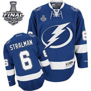 Lightning #6 Anton Stralman Blue 2015 Stanley Cup Stitched NHL Jersey