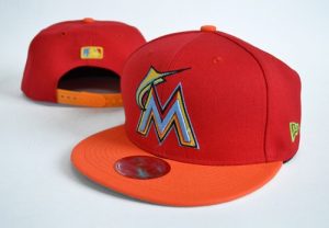 MLB Miami Marlins Stitched Snapback Hats 014