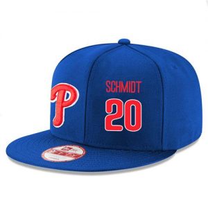 Men's Philadelphia Phillies #20 Mike Schmidt Stitched New Era Royal 9FIFTY Snapback Adjustable Hat