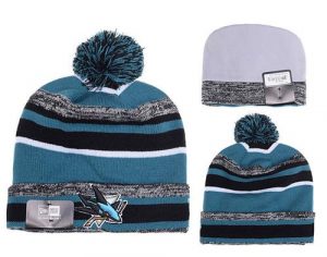 NHL San Jose Sharks New Era Logo Stitched Knit Beanies 001