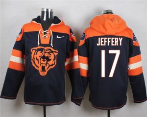 Nike Bears #17 Alshon Jeffery Navy Blue Player Pullover NFL Hoodie