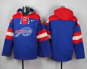 Nike Bills Blank Royal Blue Player Pullover NFL Hoodie