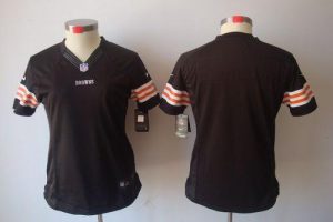 Nike Browns Blank Brown Team Color Women's Embroidered NFL Limited Jersey