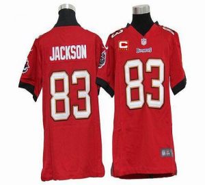 Nike Buccaneers #83 Vincent Jackson Red Team Color With C Patch Youth Embroidered NFL Elite Jersey