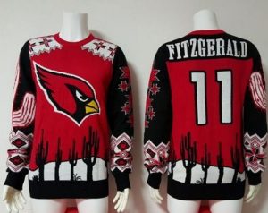 Nike Cardinals #11 Larry Fitzgerald Red Black Men's Ugly Sweater