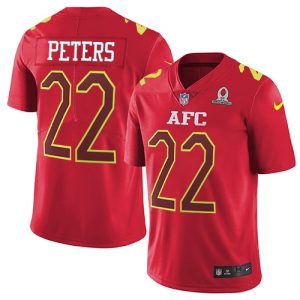 Nike Chiefs #22 Marcus Peters Red Men's Stitched NFL Limited AFC 2017 Pro Bowl Jersey