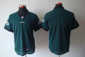 Nike Eagles Blank Midnight Green Team Color Men's Embroidered NFL Elite Jersey