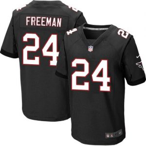 Nike Falcons #24 Devonta Freeman Black Alternate Men's Stitched NFL Elite Jersey