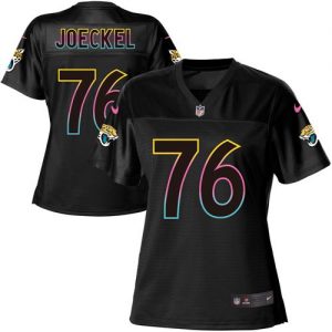 Nike Jaguars #76 Luke Joeckel Black Women's NFL Fashion Game Jersey