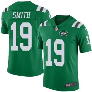 Nike Jets #19 Devin Smith Green Men's Stitched NFL Elite Rush Jersey