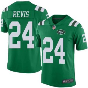 Nike Jets #24 Darrelle Revis Green Youth Stitched NFL Elite Rush Jersey