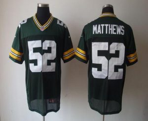 Nike Packers #52 Clay Matthews Green Team Color Men's Embroidered NFL Elite Jersey