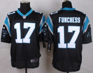 Nike Panthers #17 Devin Funchess Black Team Color Men's Stitched NFL Elite Jersey