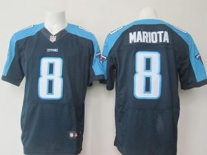 Nike Titans #8 Marcus Mariota Navy Blue Alternate Men's Stitched NFL Elite Jersey